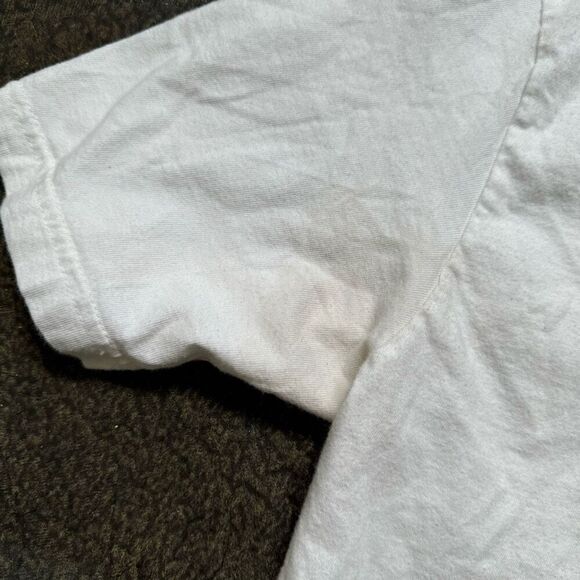 Air Jordan White Short Sleeve T-Shirt Size Small 100% Cotton Big Graphic Logo - Picture 2 of 16